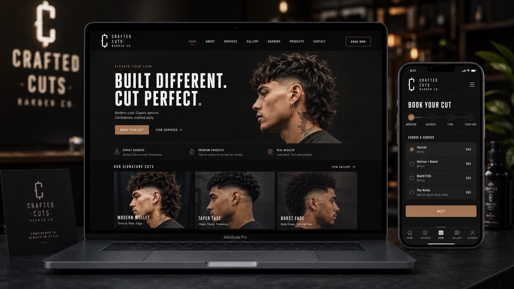 Premium website mockups designed by Tinckz Media
